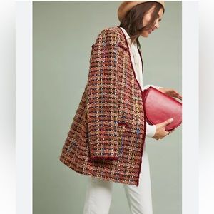 Anthropologie Ett:Twa Long Tweed Jacket